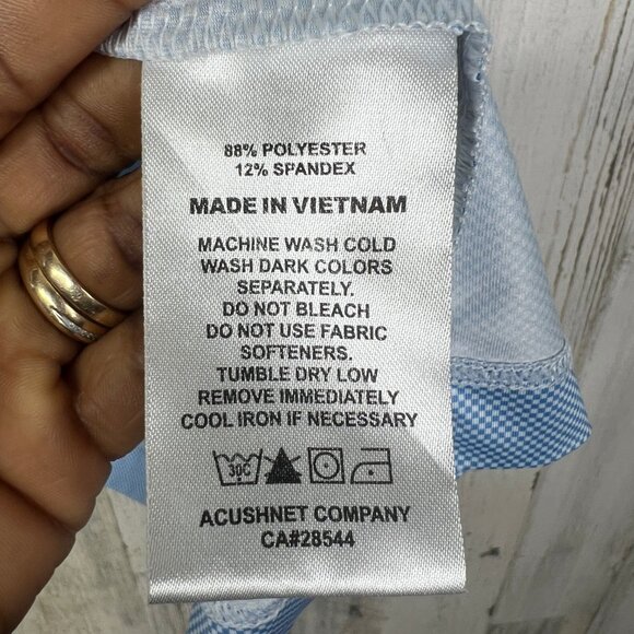 Footjoy Men’s Shirt Size 2XL Blue Golf Short Sleeve Polo - Picture 10 of 12